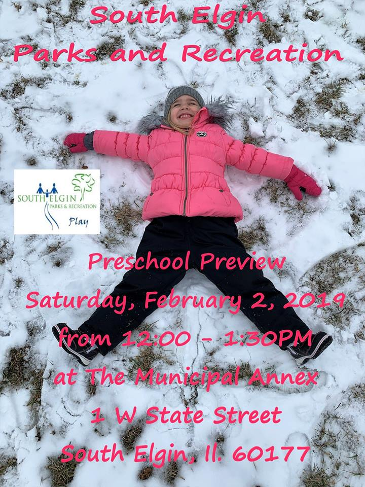 South Elgin Park District Preschool Program South Elgin Park District Preschool Program